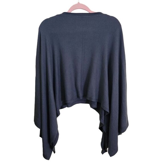 Lululemon Hearts Compass Poncho Blue Denim Cashmere Blend One Size Fits Most - Picture 3 of 10